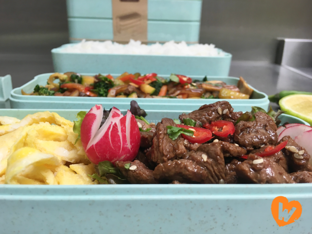 Bento style meal prep boxes developed by Whoosh with support from NWRC Foodovation Centre.