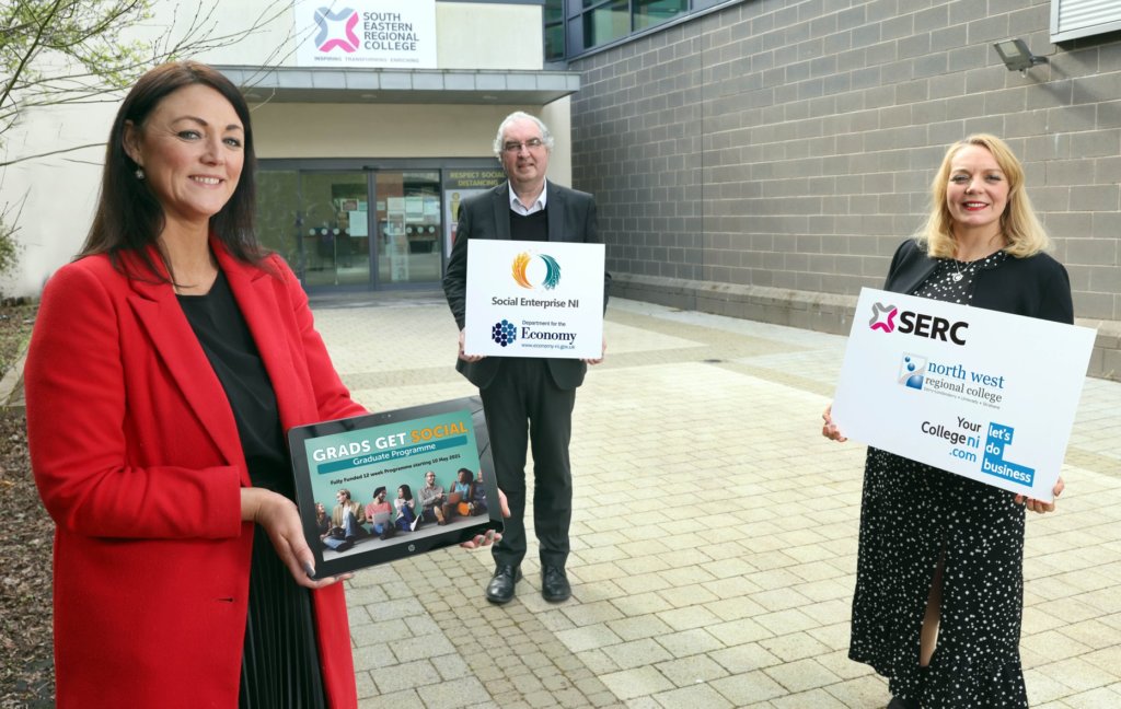NWRC and South Eastern Regional College are inviting graduates to sign up to a new 12-week intensive programme which will equip participants with digital marketing skills and secure them a placement with a Sociial Enterprise agency.