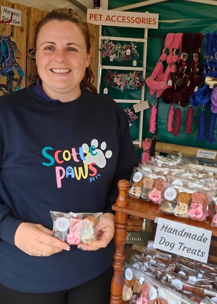 Scottie Paws launch range of high-end dog treats at Foyle Maritime Festival.